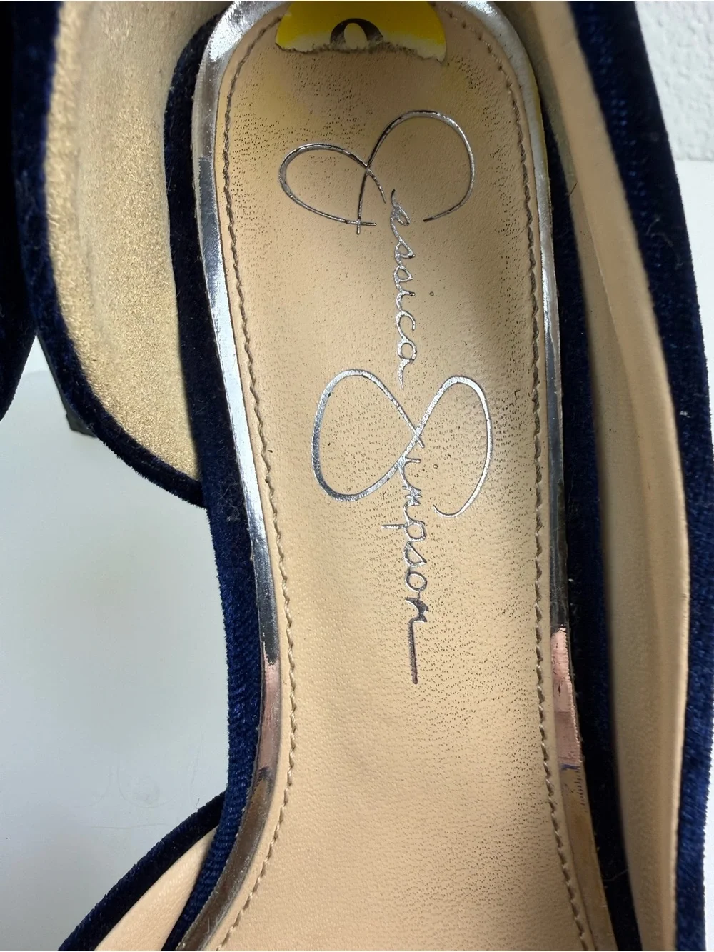 Jessica Simpson | Livvy | Blue Velvet D'Orsay Pumps | 9